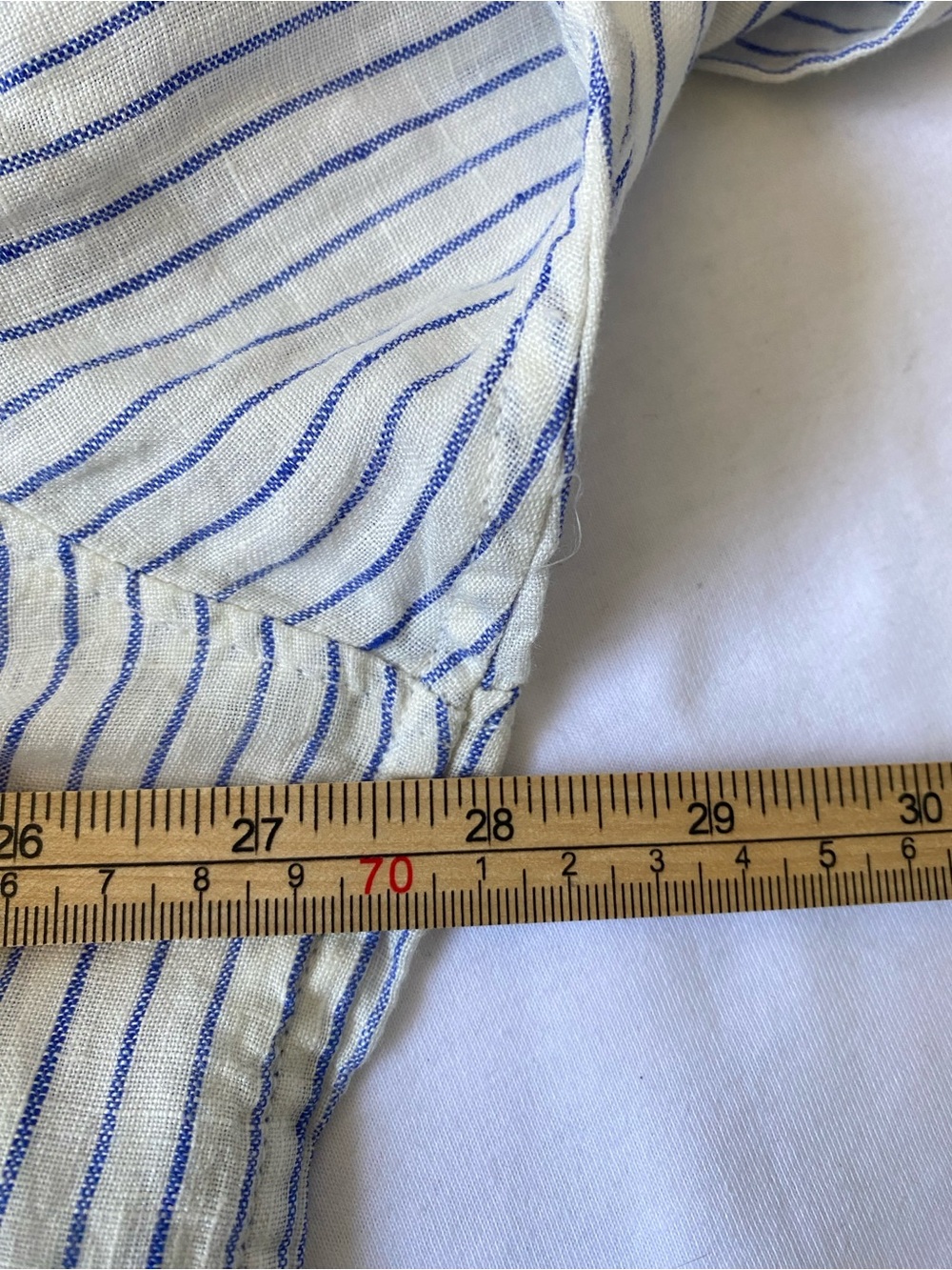 GAP Men's 100% Linen Striped Button-Up Shirt Size XL NWT - Picture 7 of 12